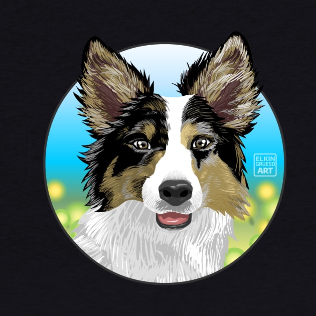 Dog Design: Digital Drawing #01 by elkingrueso